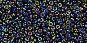 Toho Demi Round 11/0 Seed Bead, Metallic Rainbow Iris, TN-11-86