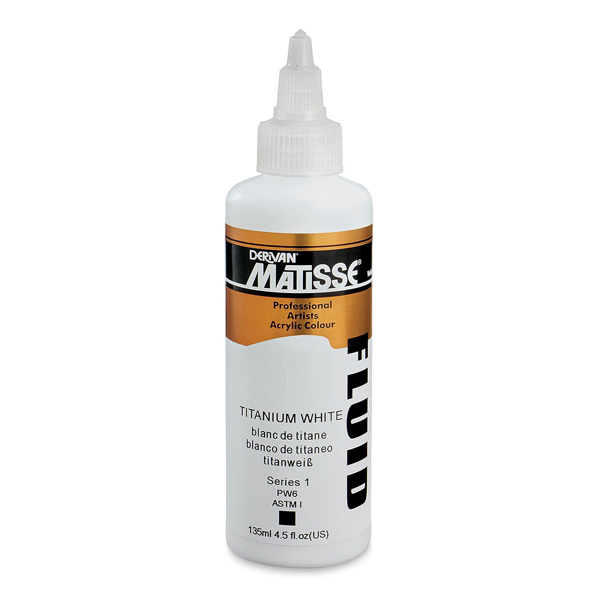 Matisse Fluid Acrylic - Titanium White, 135 ml
