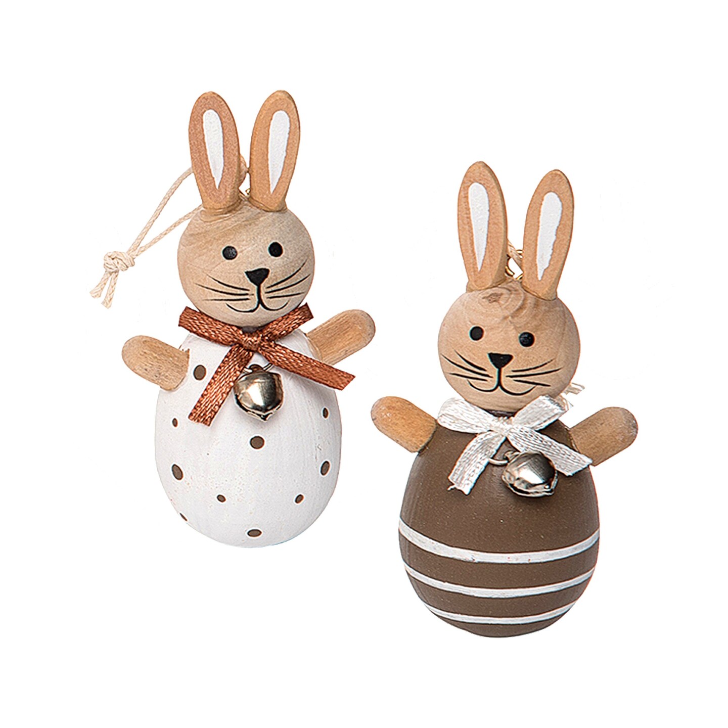 Rolly Bunny Rabbit Spring Easter Ornaments Tree Decorations A/2