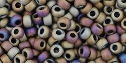 Toho 8/0 Round Japanese Seed Bead, TR8-614, Matte Color Iris Brown