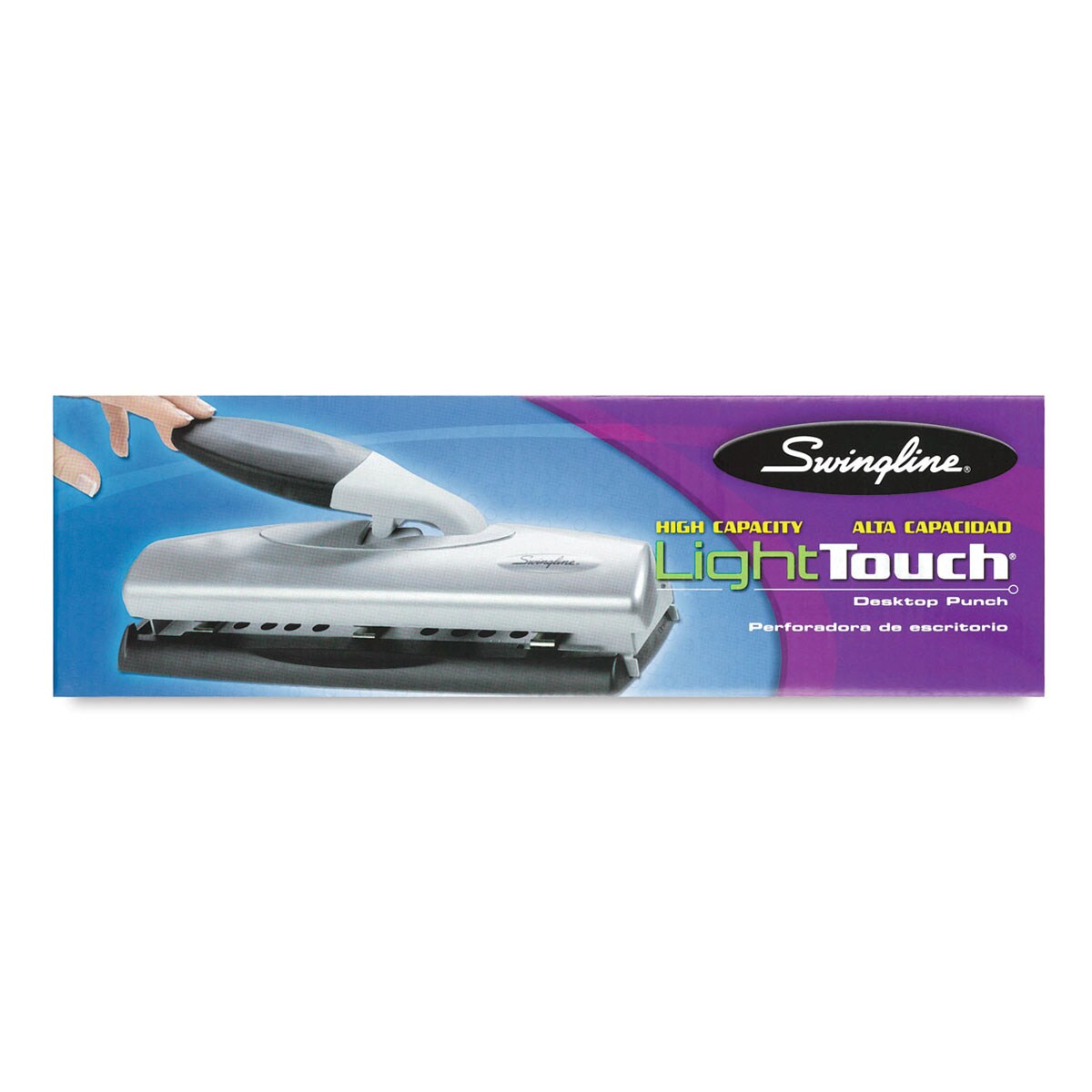Swingline LightTouch Heavy-Duty Punch - Black/Silver
