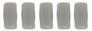 Czechmate 3mm X 6mm Brick Glass Czech Two Hole Bead, Matte Ash Grey