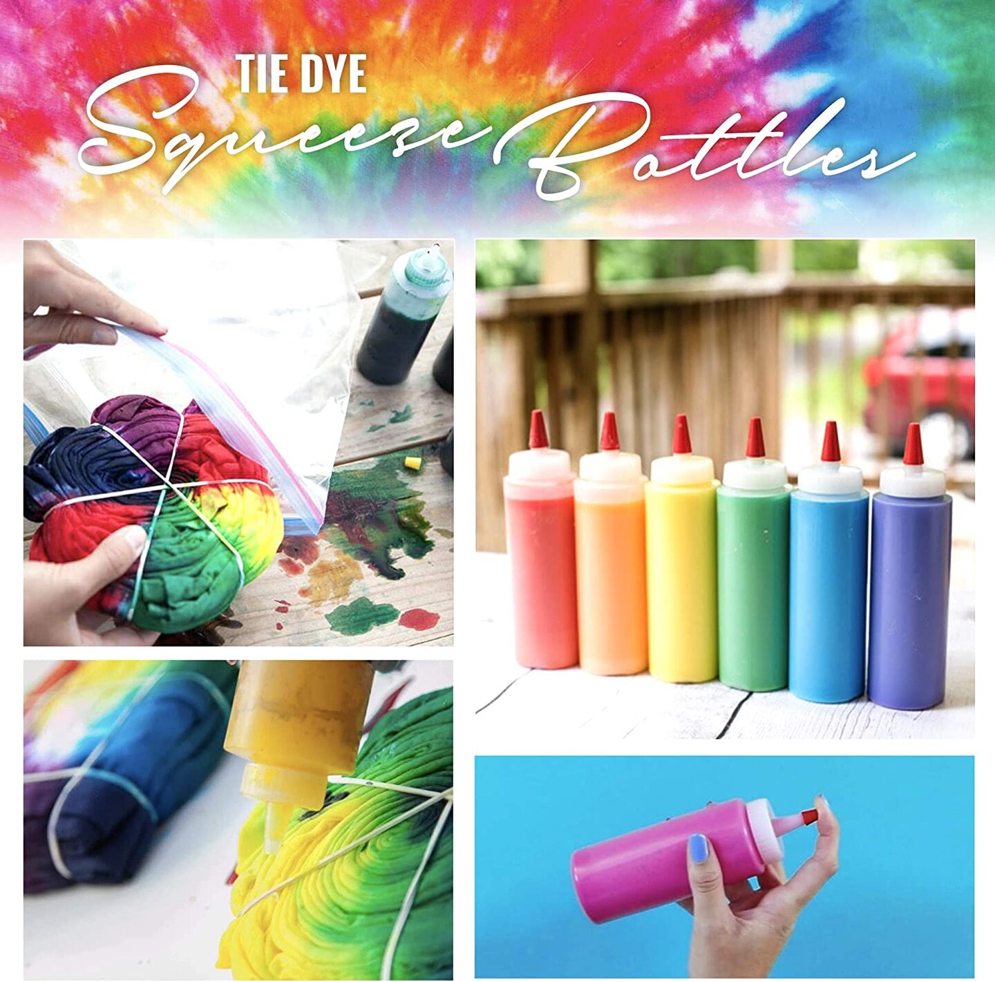 Rit Dye Liquid Dark Green All-Purpose Dye 8oz, Pixiss Tie Dye Accessories Bundle