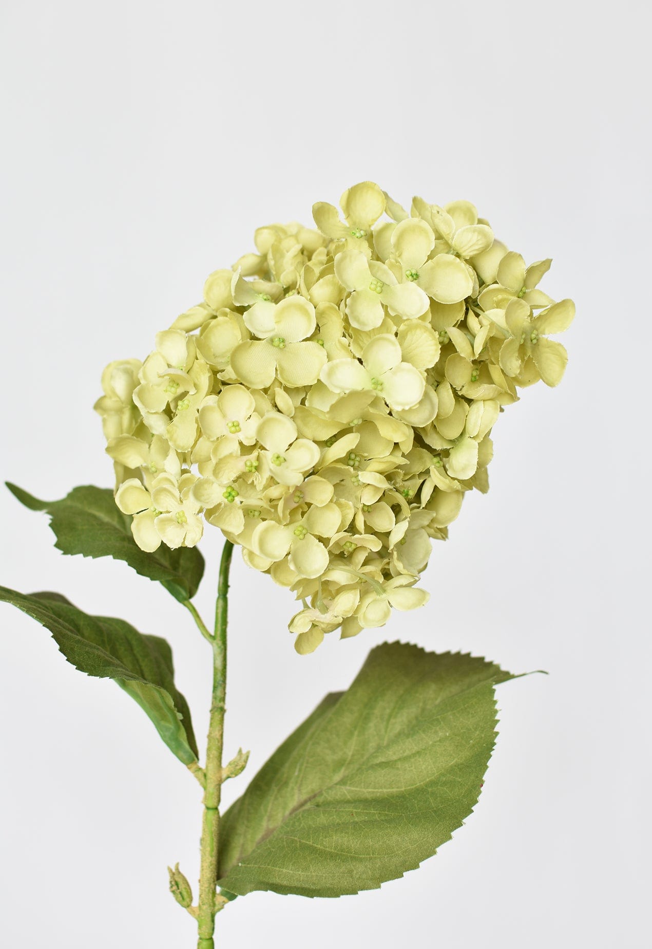 28&#x22; Faux Cone Hydrangea Stem Green