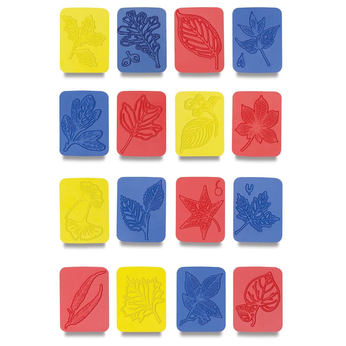Roylco Rubbing Plates Leaf, 4" x 5", Set of 16 Michaels