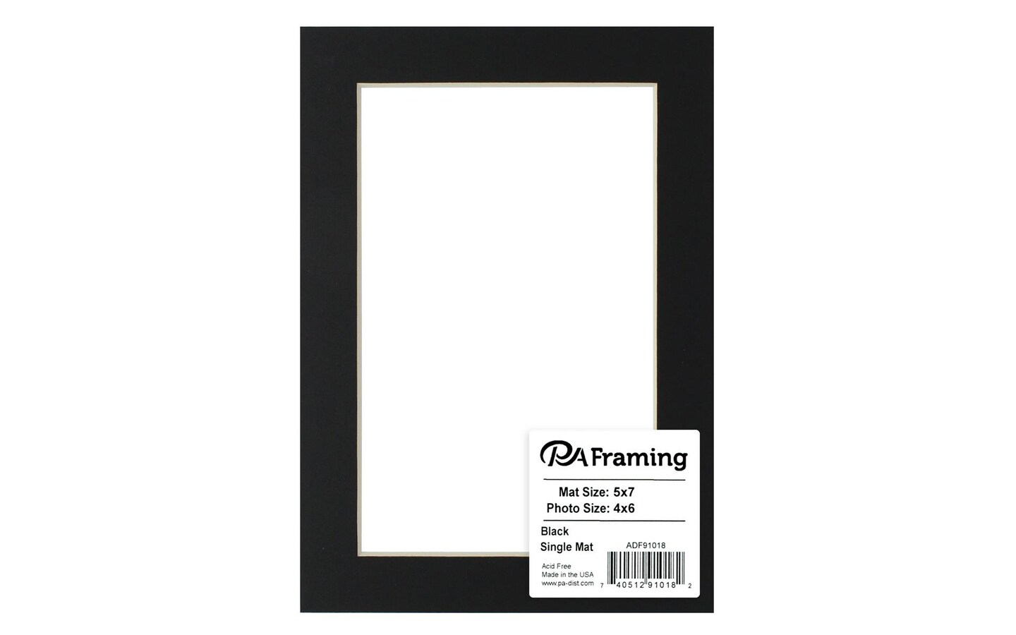 ADF Mat 5x7 4x6 CrmCore Black Michaels adf-mat-5x7-4x6-crmcore-black-michaels