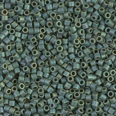 Miyuki Delica Bead 10/0, DBM0373, Matte Metallic Sage Green Luster