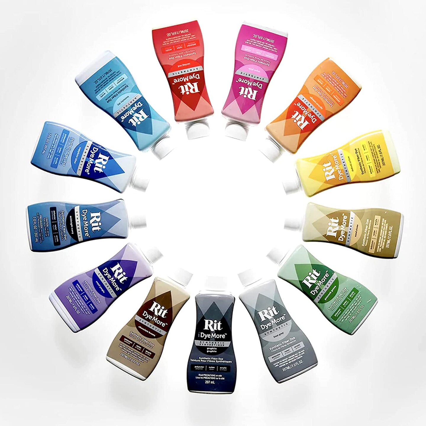 Synthetic Rit Dye More Liquid Fabric Dye Apricot Orange, Pixiss Rit Dye Accessories Kit