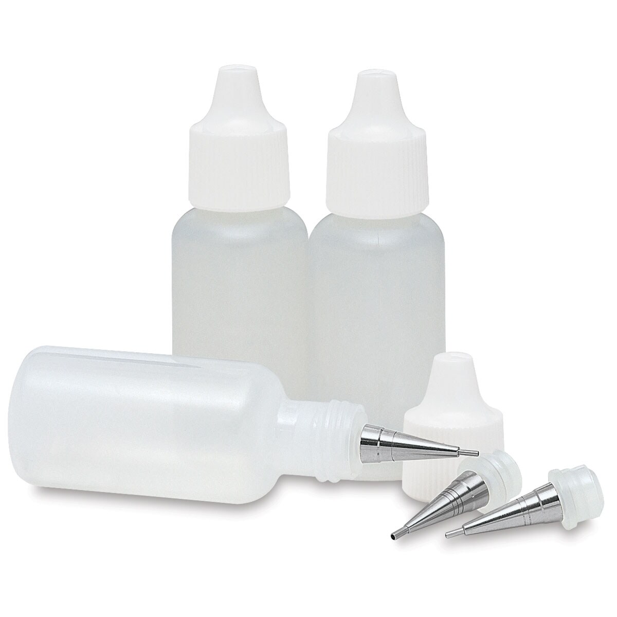 Squeeze Bottle with Tips - , Pack of 3