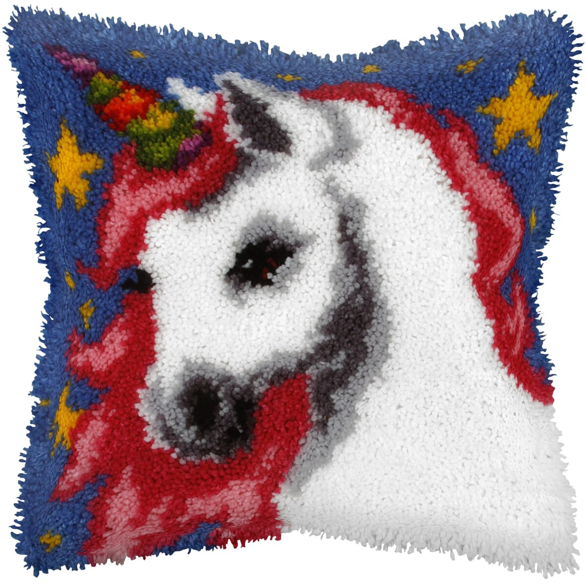 Latch hook cushion kit "Unicorn" 4119 Cross Stitch Michaels