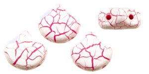 Ginko Beads, Ionic White/Pink, 8 grams