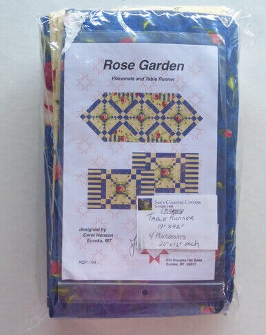 Rose Garden Placemats and Table Runner Kit by Anamas Quilts