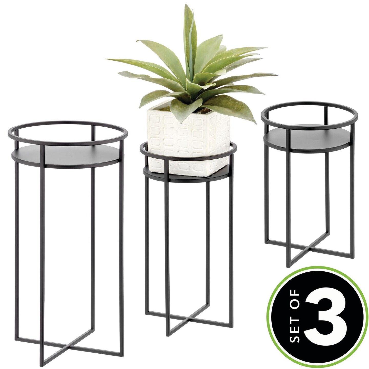 mDesign Metal Midcentury Indoor/Outdoor Stands for Plants Michaels