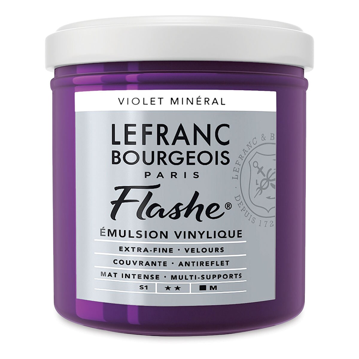 Lefranc &#x26; Bourgeois Flashe Vinyl Paint - Mineral Violet, 125 ml jar