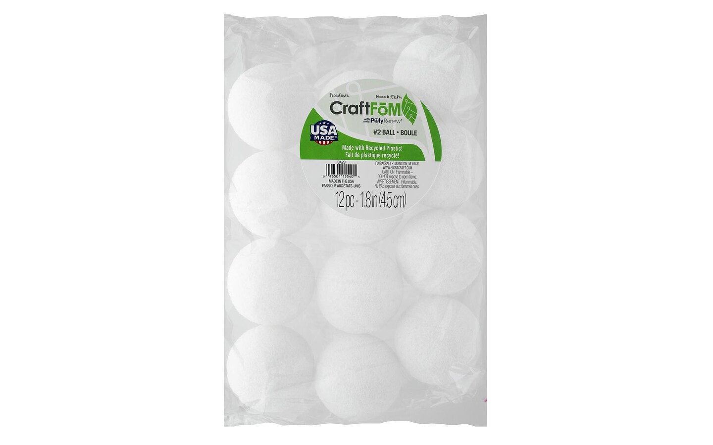 FloraCraft - Styrofoam Balls - 4, 2/Pkg.