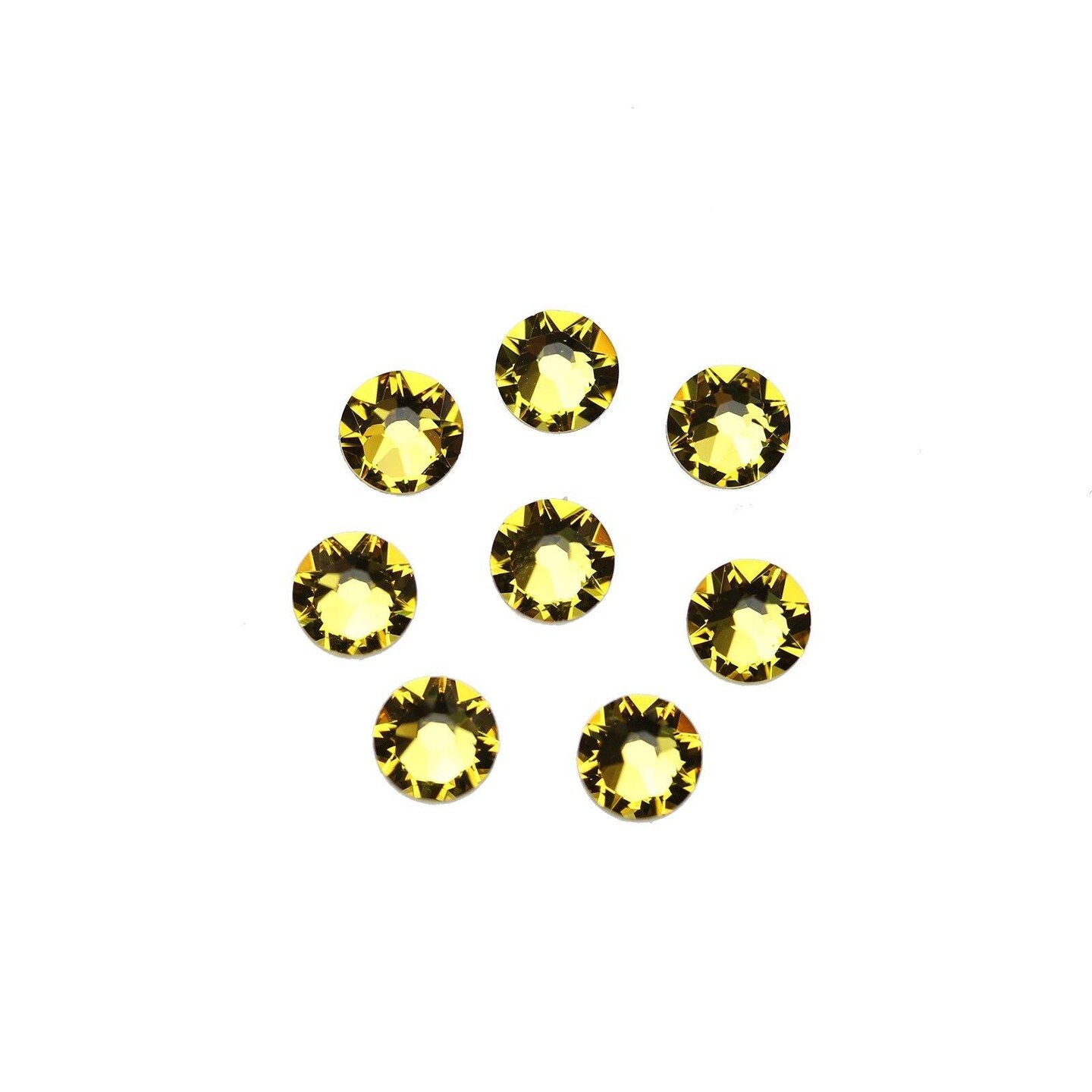 Swarovski&#xAE; Crystals 2088 Xirius Rose Flat Back, Foiled, SS30 (6.32-6.5mm) Light Topaz - 12pcs