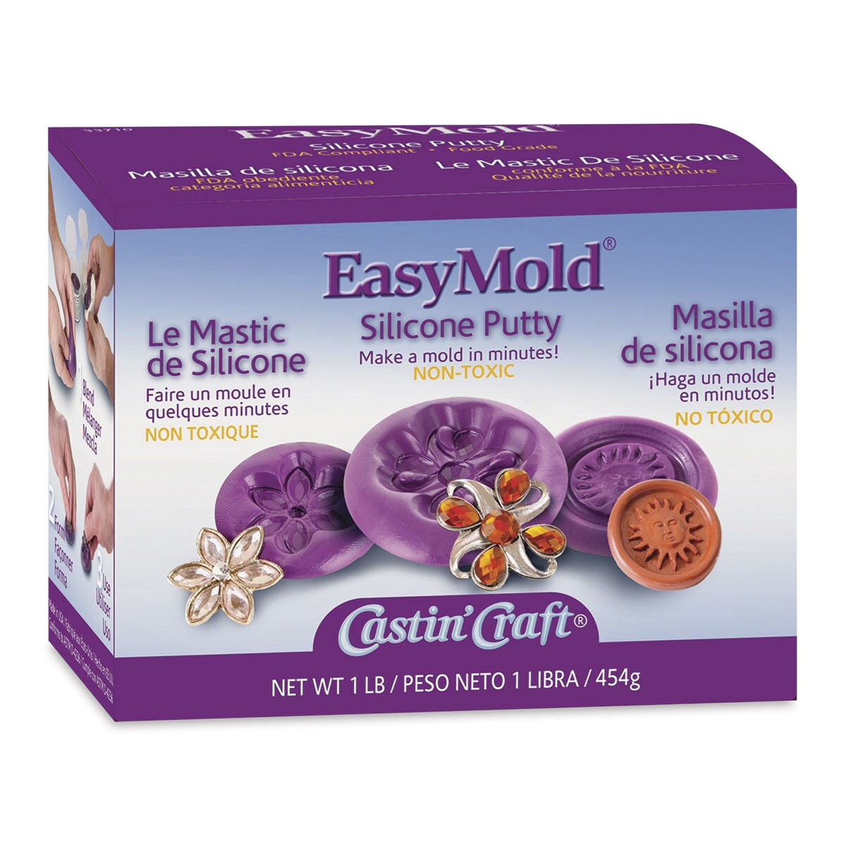 Easy Mold 1:1 RTV Silicone Putty Kit - 1 lb