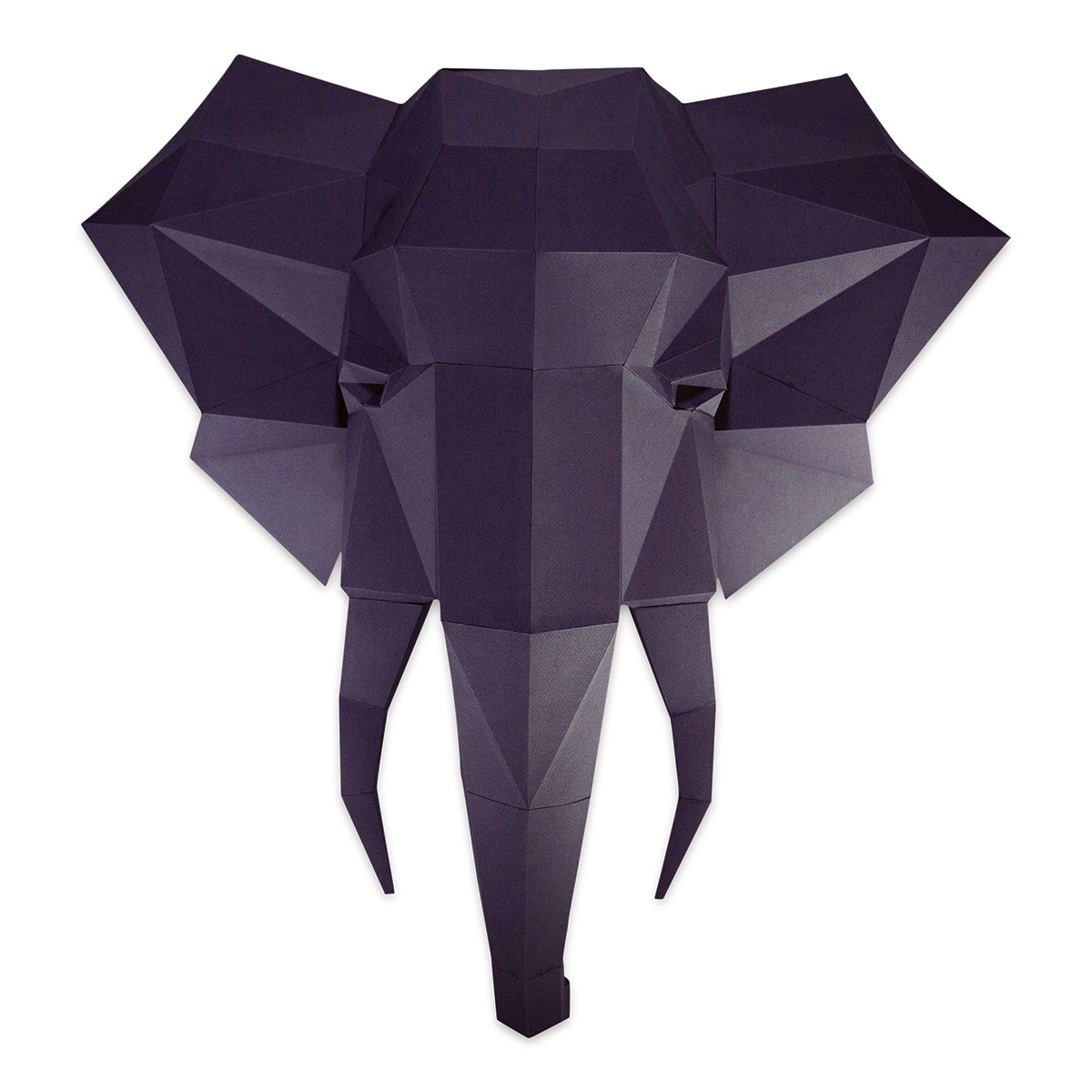 Papercraft World 3D Papercraft Wall Art DIY Kit - Elephant Head