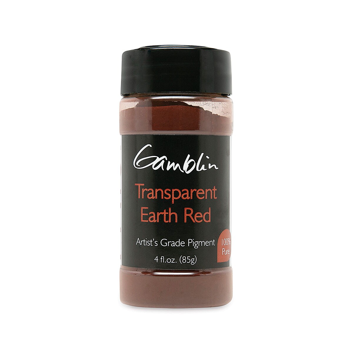 Gamblin Artist&#x27;s Grade Pigment - Transparent Earth Red, 4 oz bottle