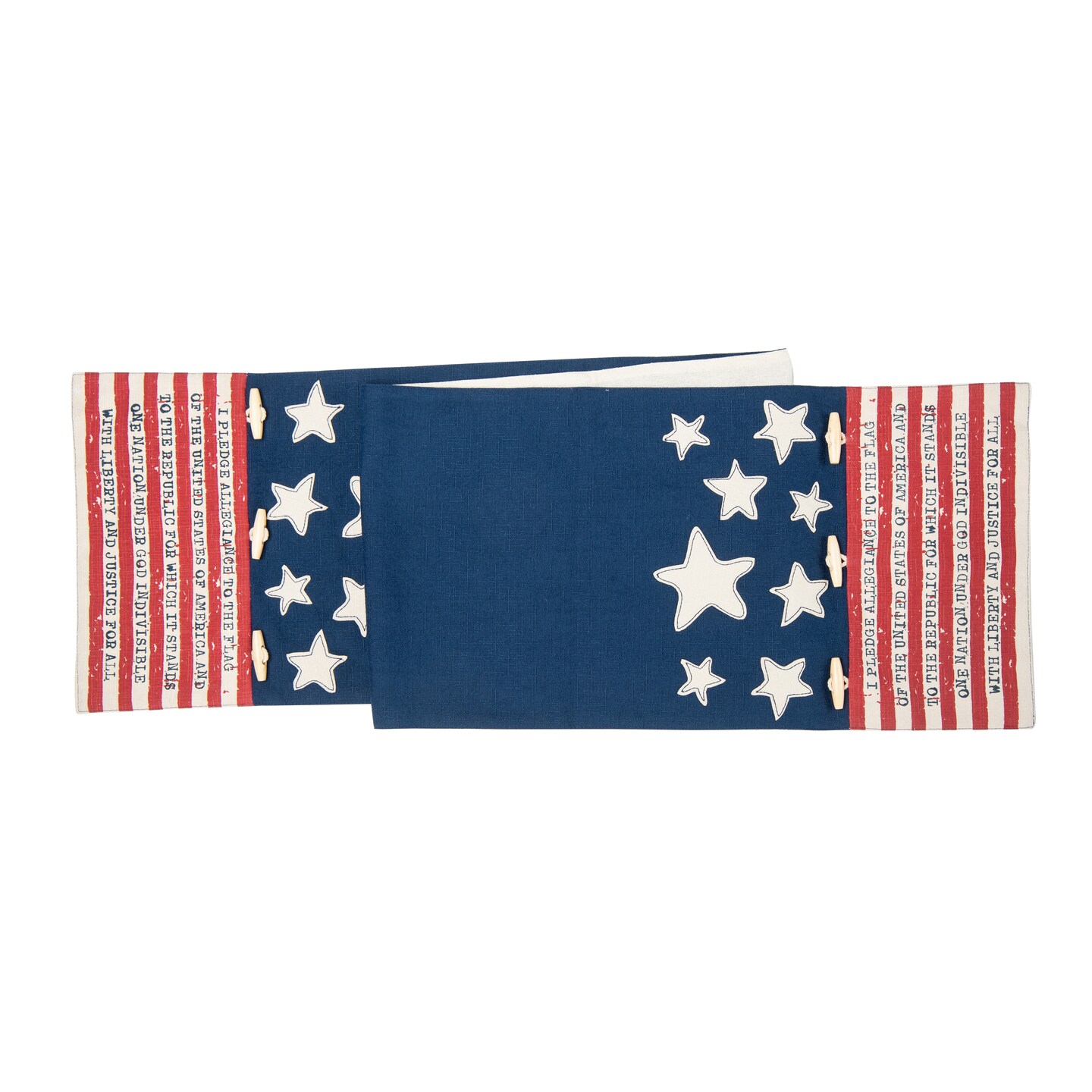 Patriotic American Flag Fourth of July Table Runner