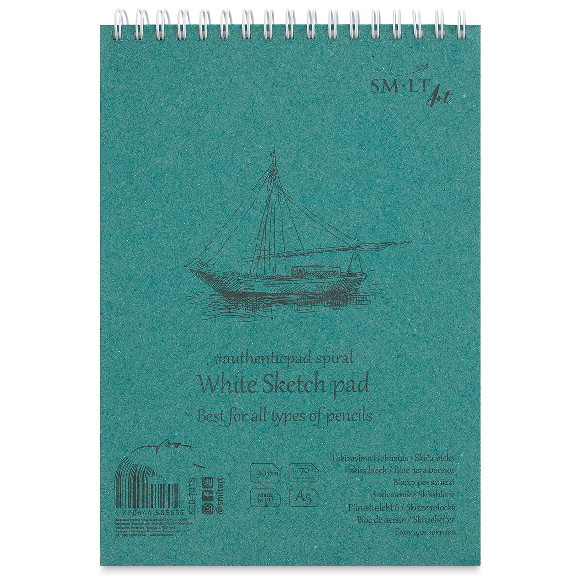 SMLT Art Wirebound Sketch Pad - 8-1/4 x 11-3/4, 70 Sheets