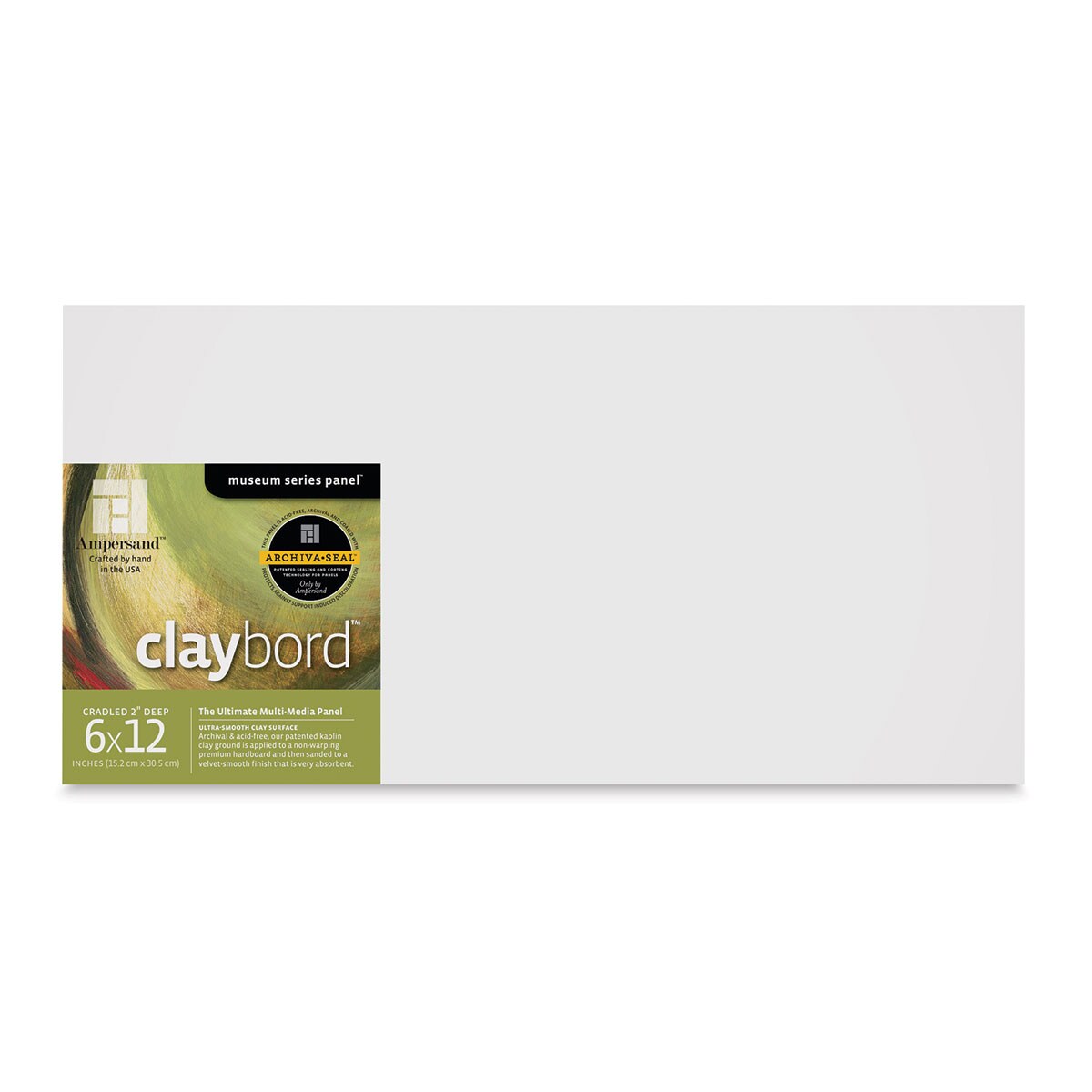 Ampersand Claybord 6" x 12", 2" Deep Cradled Michaels