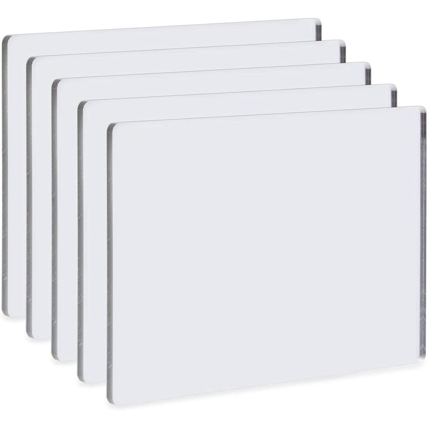 Acrylic Mirror Sheets, Shatter Resistant (3mm, 6 x 4 in, 5 Pack)