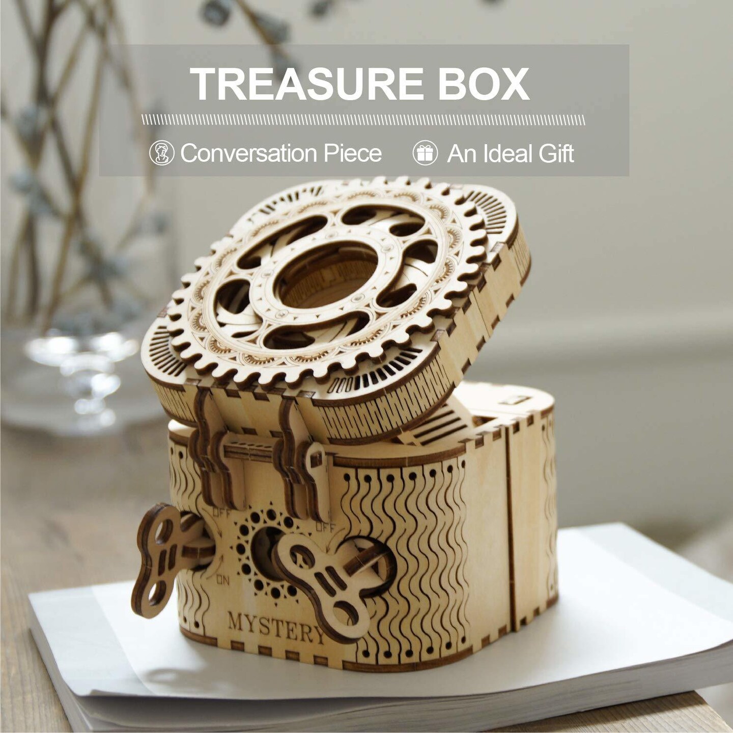 Robotime 3D Wooden Puzzle - LK502 Password Treasure Storage Box