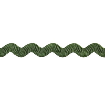 Belagio Medium Ric Rac Trim, 0.75" Wide, 25-Yard Bolt, Hunter Green