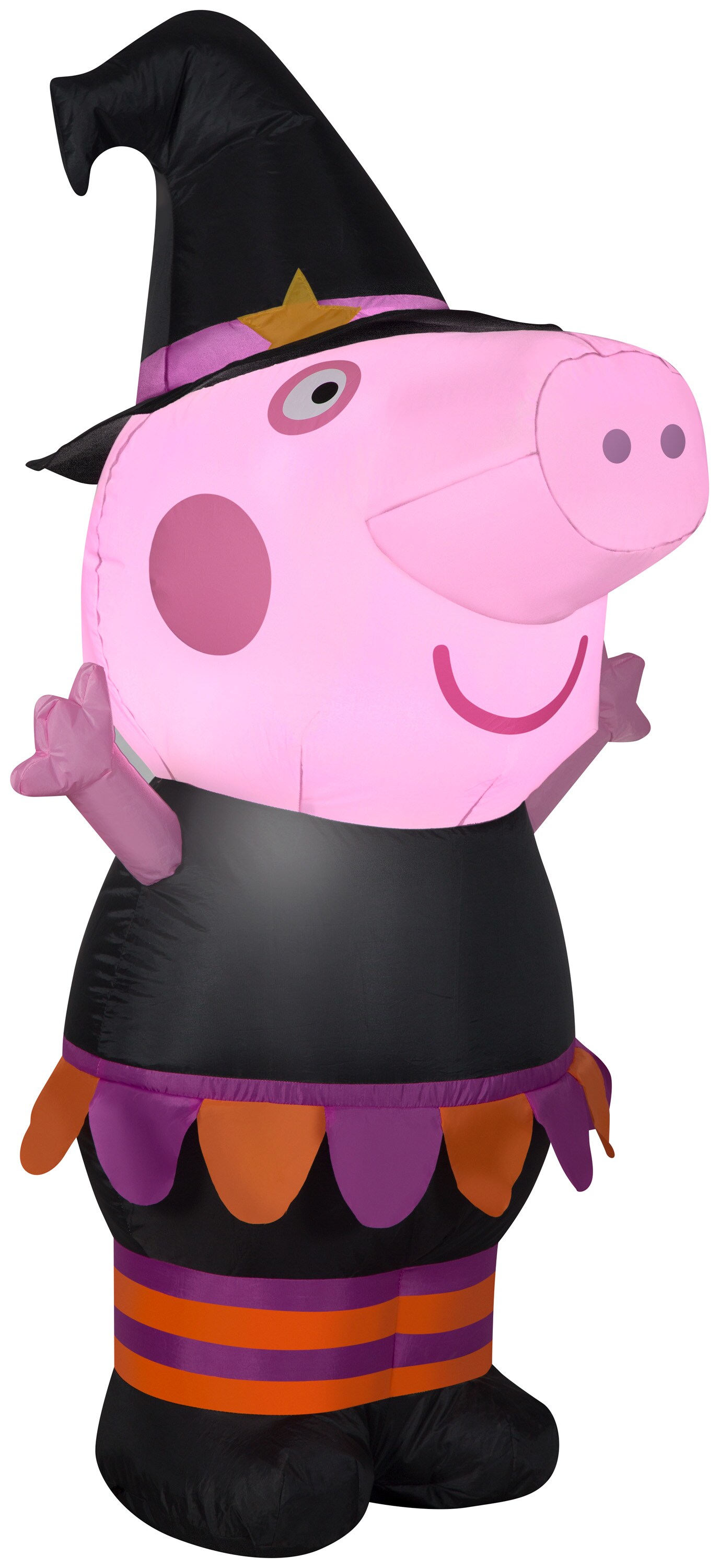 3.5&#x27; Gemmy Airblown Halloween Peppa the Pig as Witch 225471