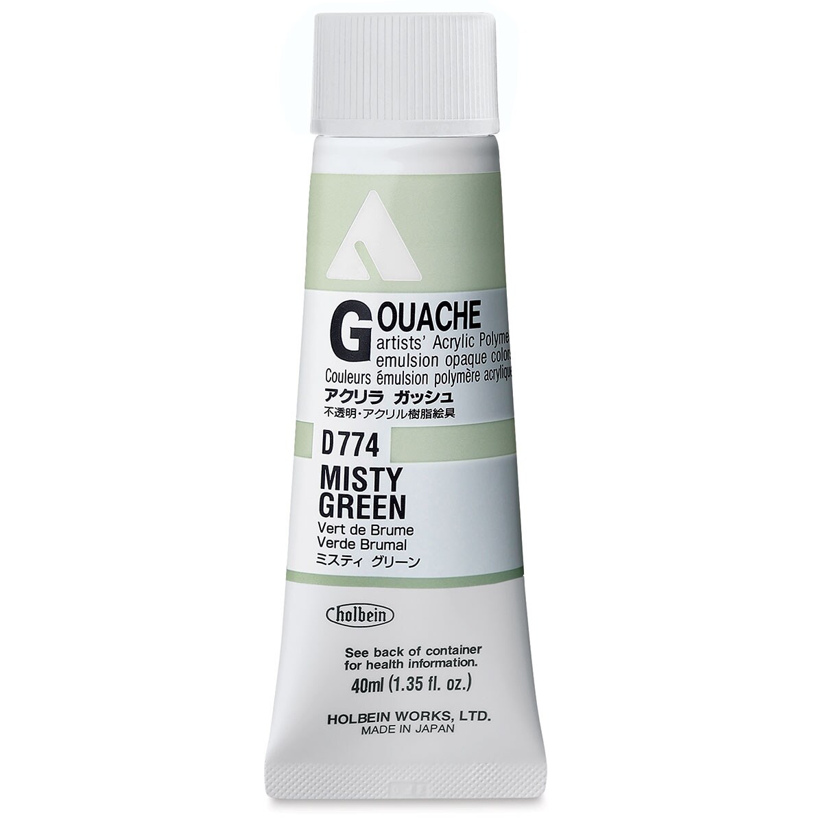 Holbein Acrylic Gouache Misty Green, 40 ml tube Michaels