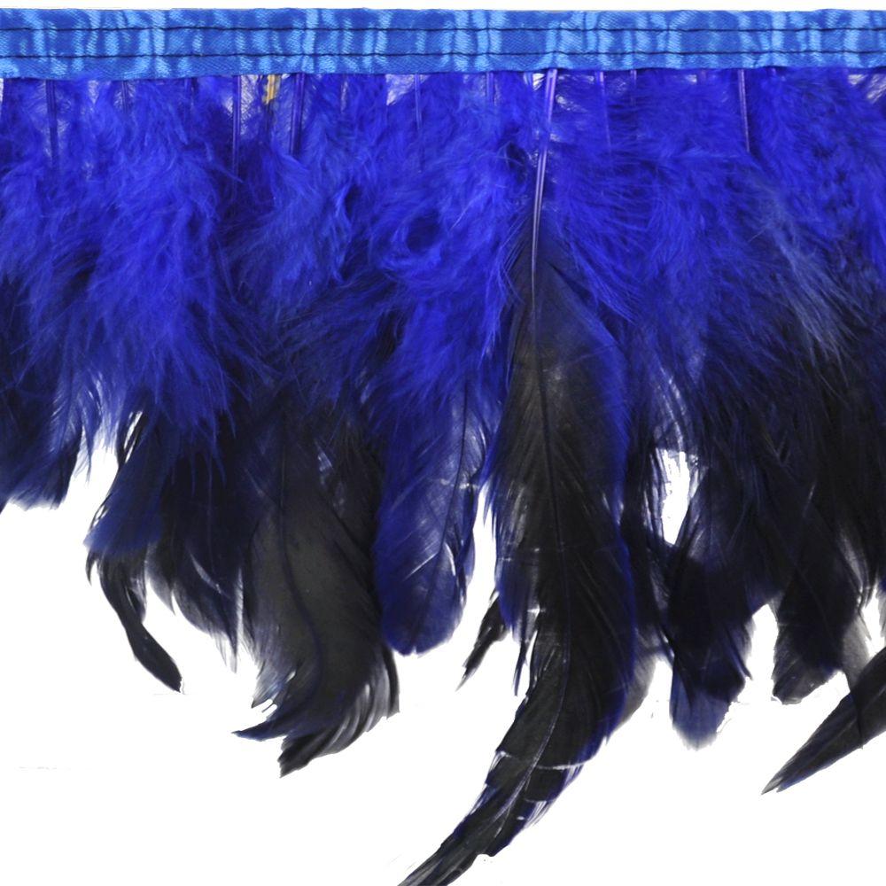 Belagio Feather Trim, 9&#x22; Wide, 10-Yard Bolt, Royal Blue