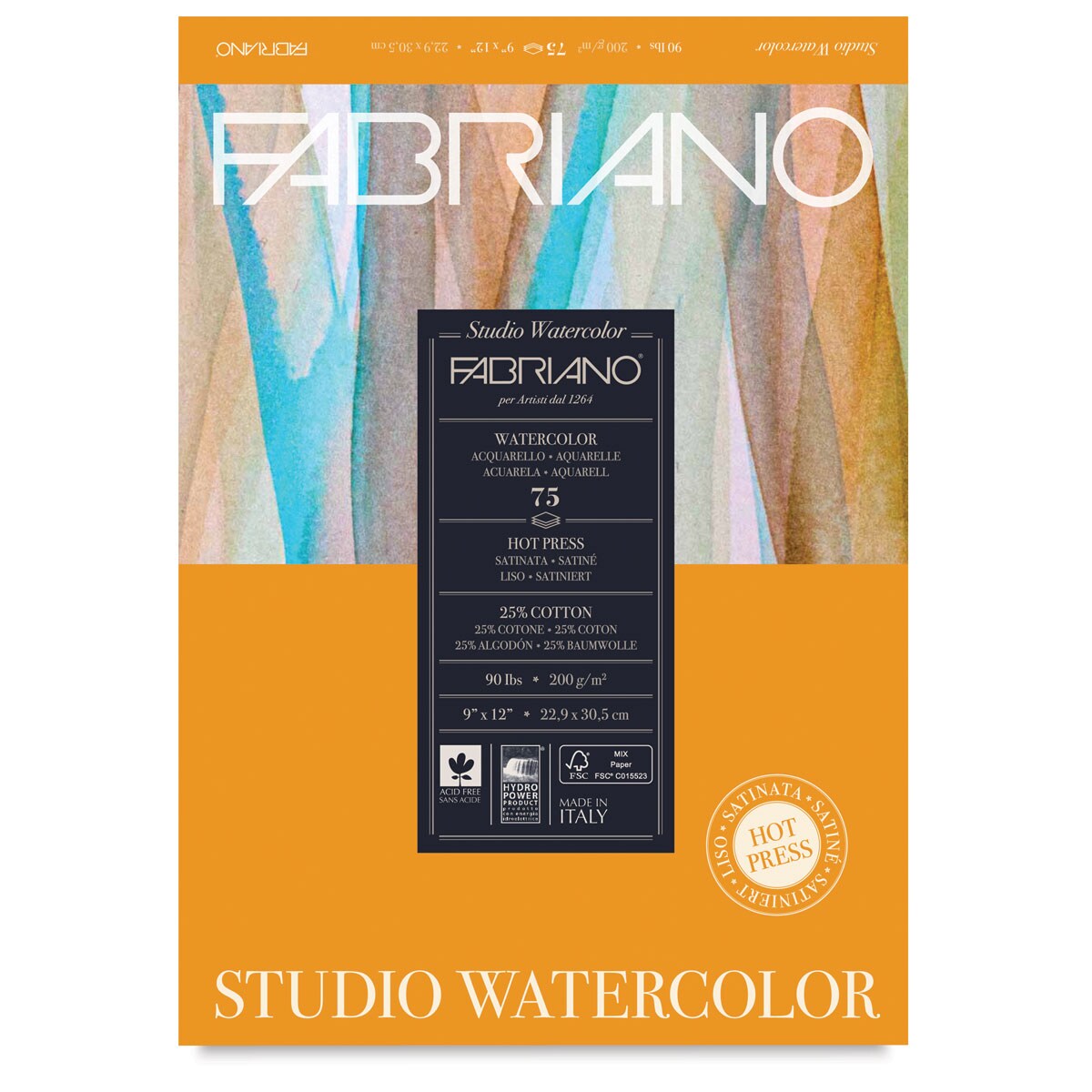 Fabriano Studio Watercolor Pad - 9