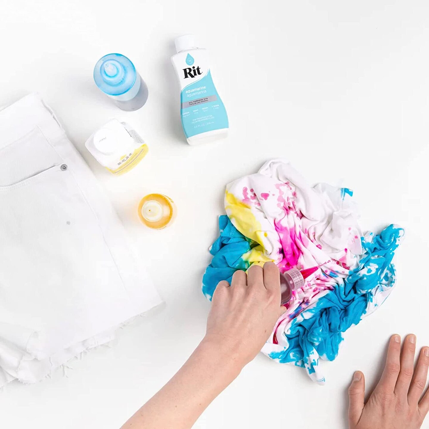 Rit Dye ColorStay Dye Fixative 8oz, Pixiss Tie Dye Accessories Bundle