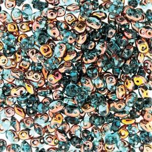 Superduo, Aqua Capri Gold, SD6002-27101, 8 grams