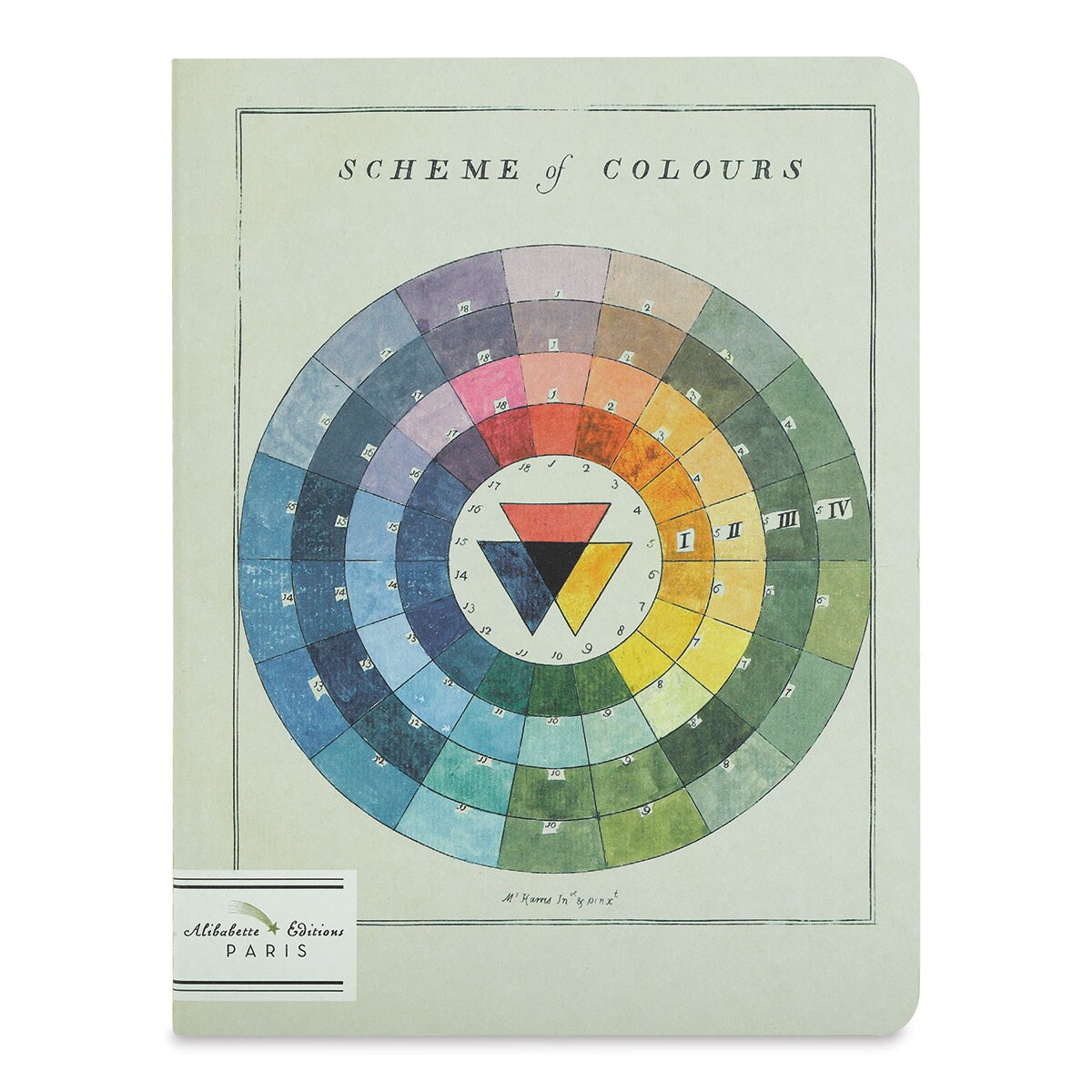 Alibabette Editions Paris Lined Journal - Harris Colorwheel, 8-1/2