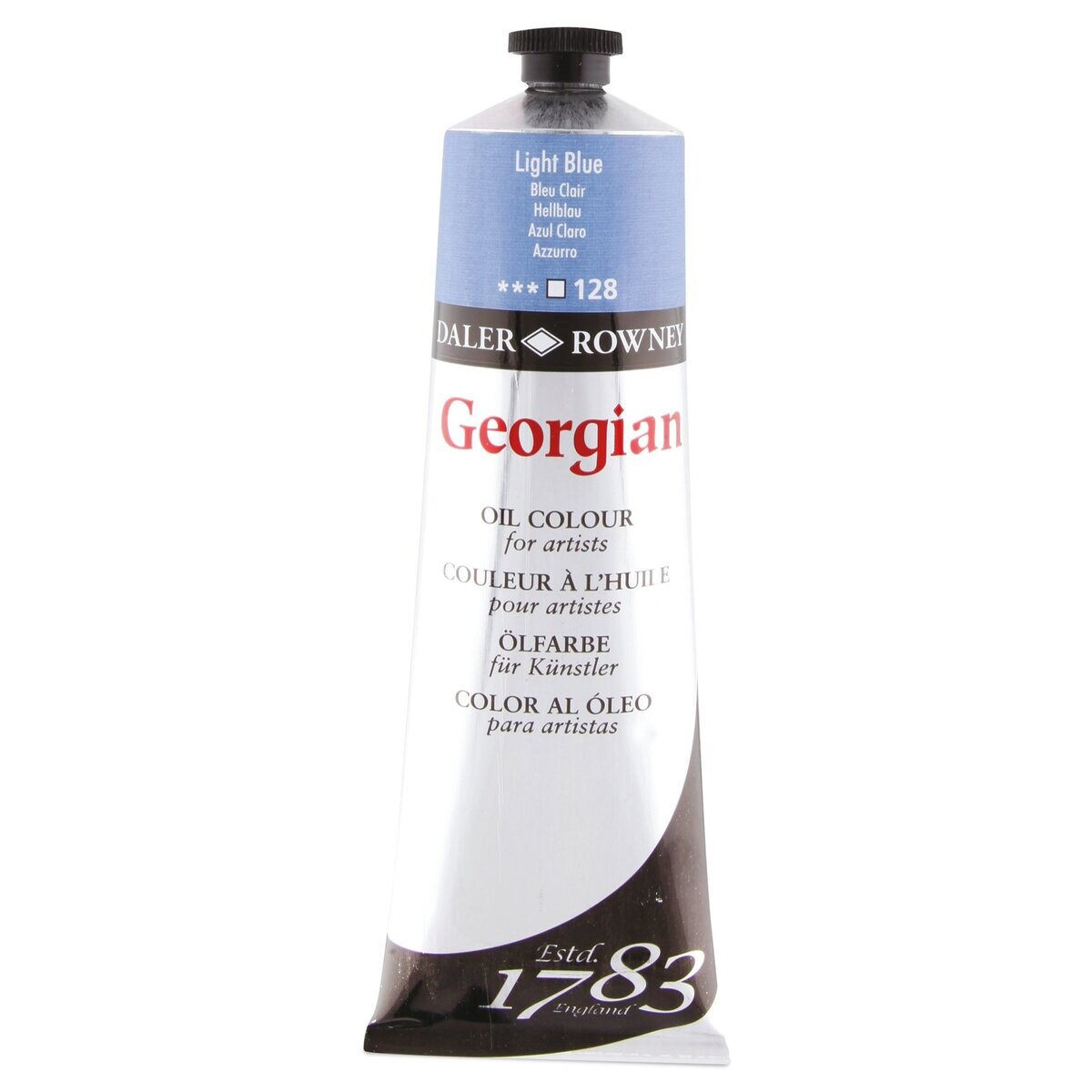 Daler-Rowney Georgian Oil Color - Light Blue, 225 ml tube