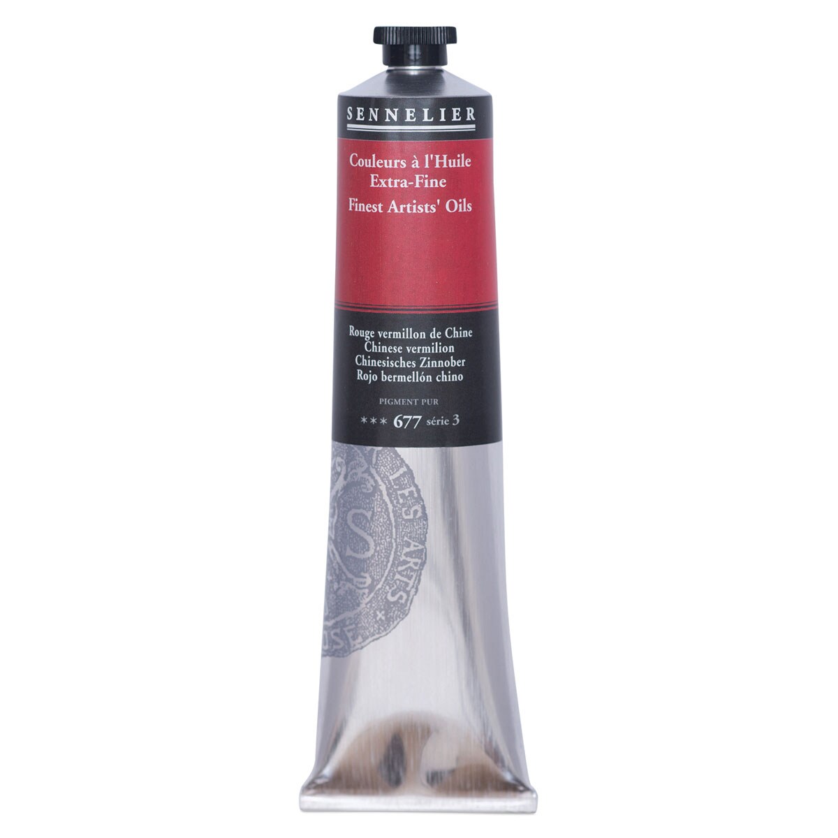Sennelier Artists' Extra Fine Oil Paint - Chinese Vermilion, 200 ml tube