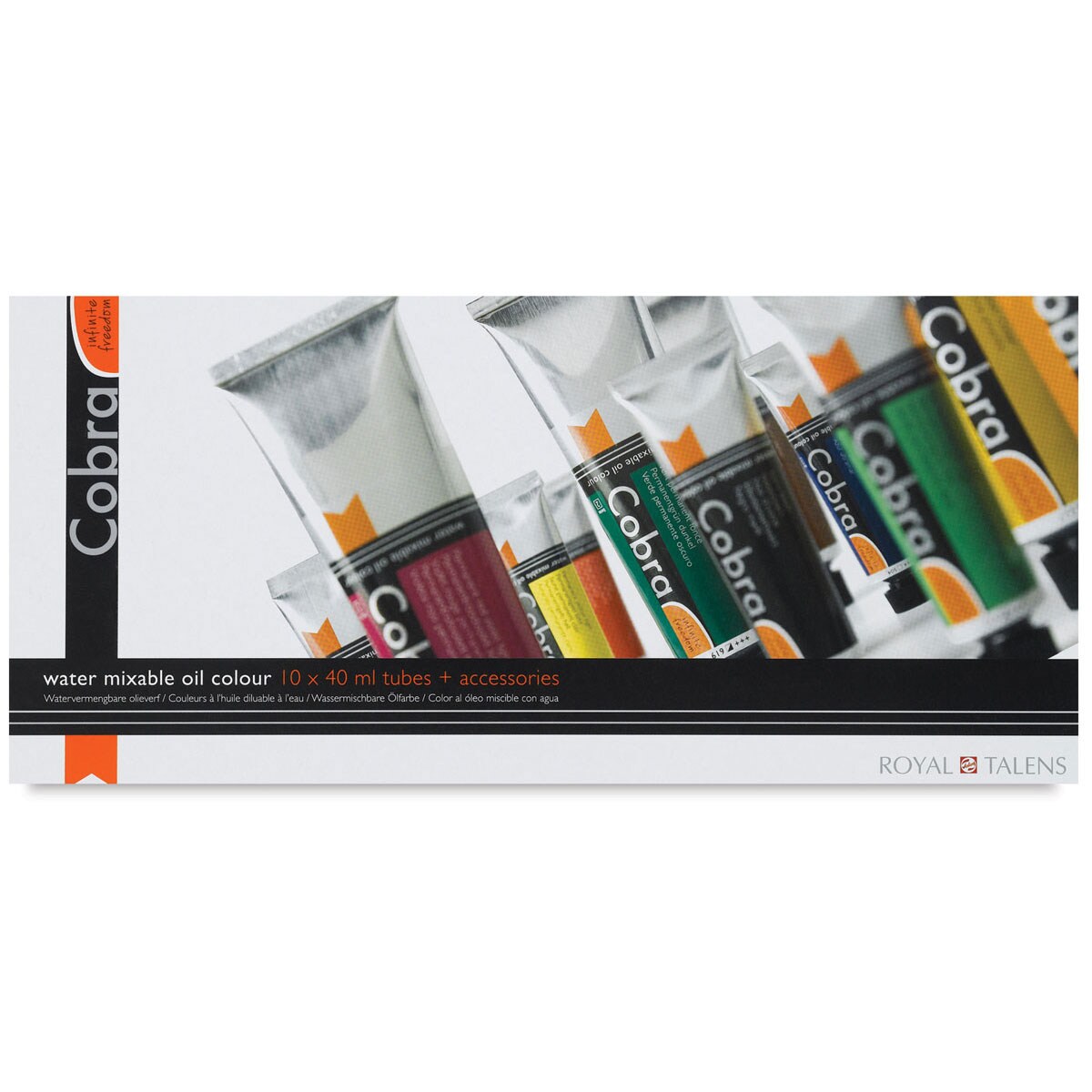 Cobra Artist Water Mixable Oil Paint - Set of 10, Combo Set, 40 ml tubes
