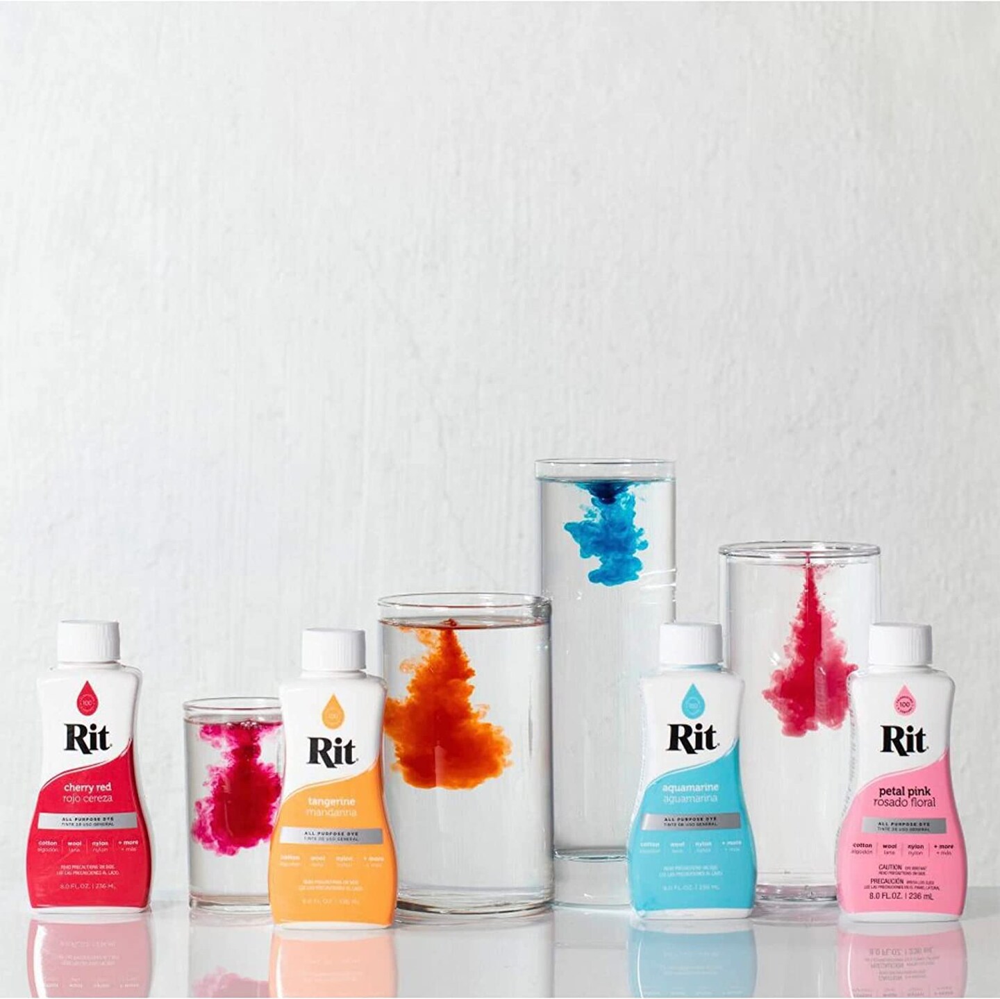 Rit Dye Liquid Wine All-Purpose Dye 8oz, Pixiss Tie Dye Accessories Bundle