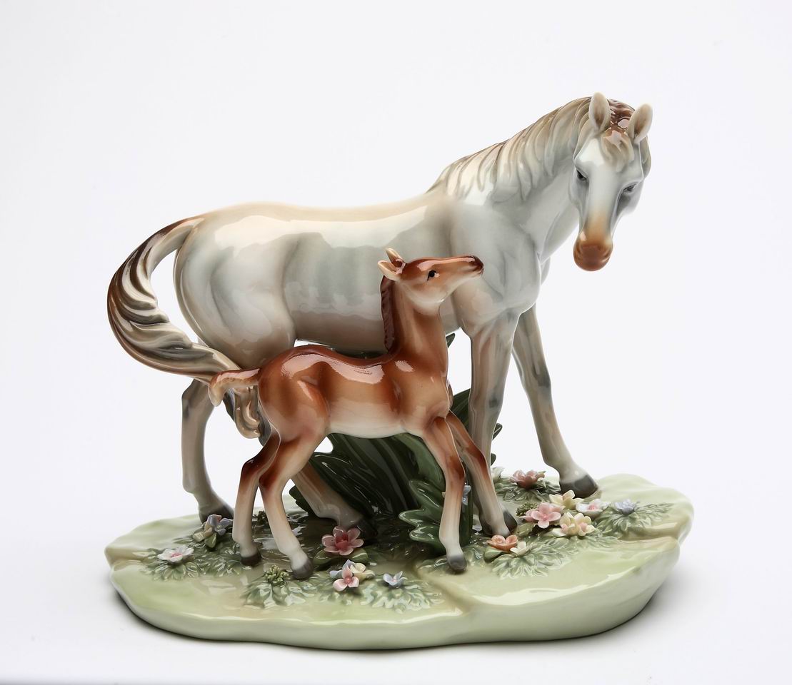 Ceramic Horse First Steps, Home Décor, Gift for Him, Dad, Mom, Her, Farmhouse Décor, Horse Lover Gift, Office Decor