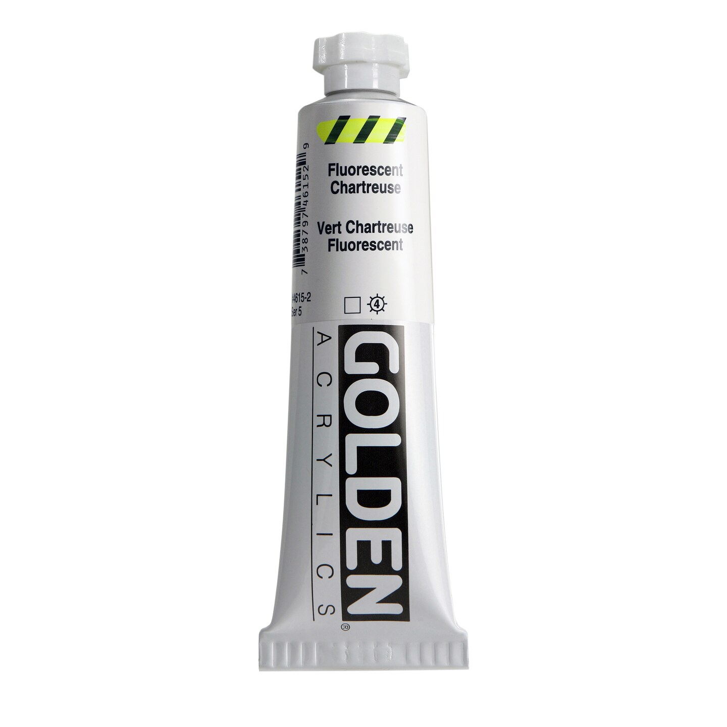 Golden Fluorescent Acrylic Color, 2 Oz. Tube, Fluorescent Chartreuse