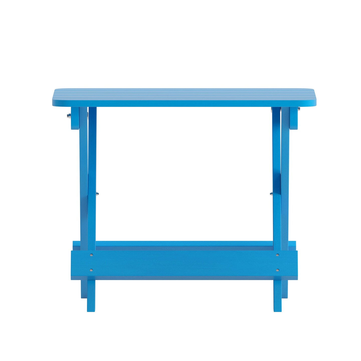 Merrick Lane Ridley Outdoor Folding Side Table, Portable All-Weather HDPE Adirondack Side Table