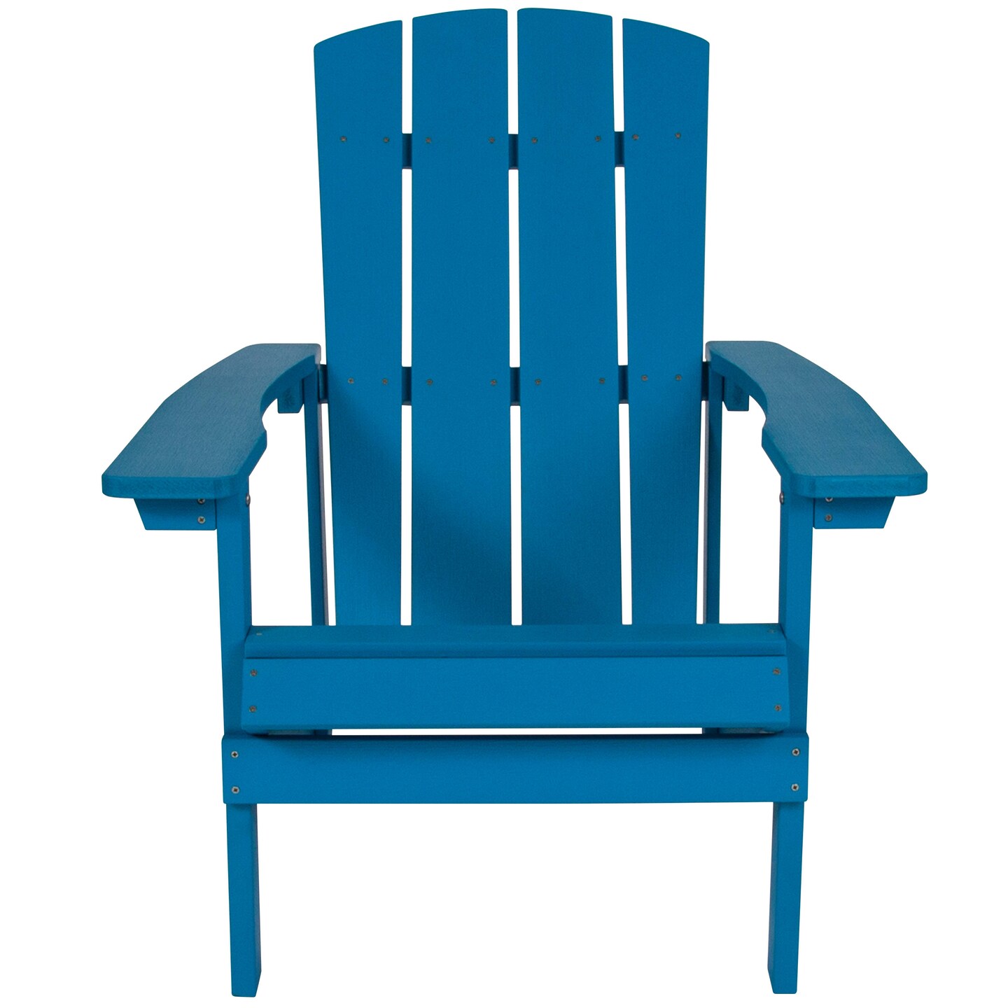 Merrick Lane Set of 2 Riviera Adirondack Patio Chairs With Vertical Lattice Back And Weather Resistant Frame