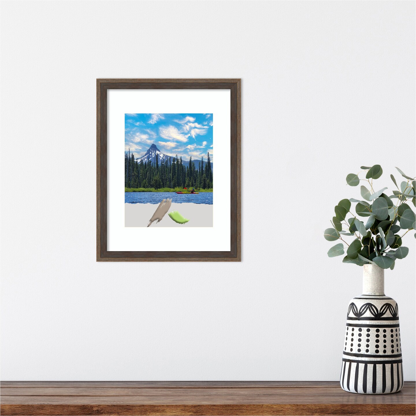 Hardwood Wedge Wood Picture Frame, Photo Frame, Art Frame