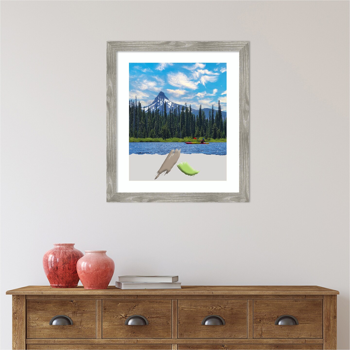 Dove Greywash Square Picture Frame, Photo Frame, Art Frame