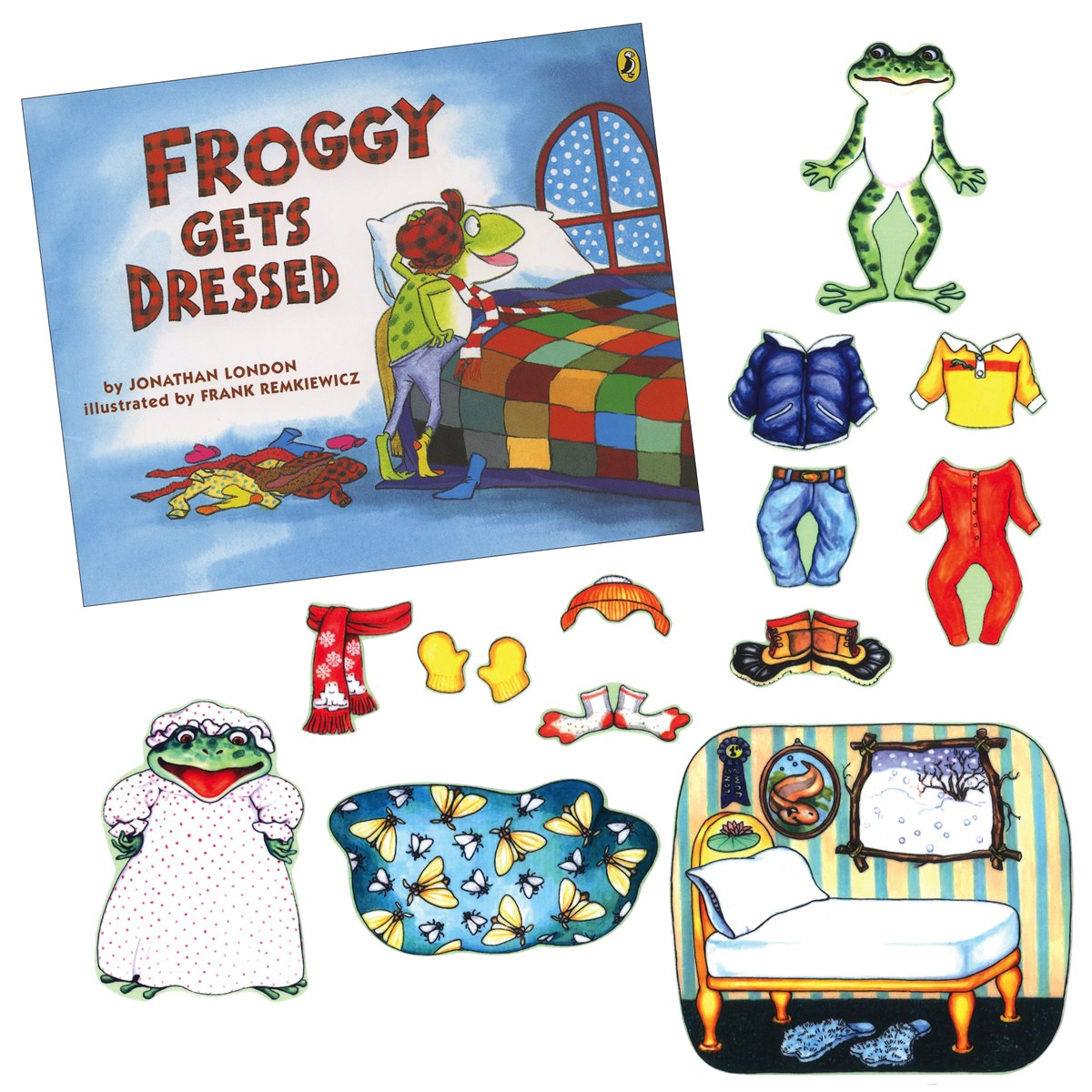 Story Time Felts Froggy Gets Dressed Felt Story Set
