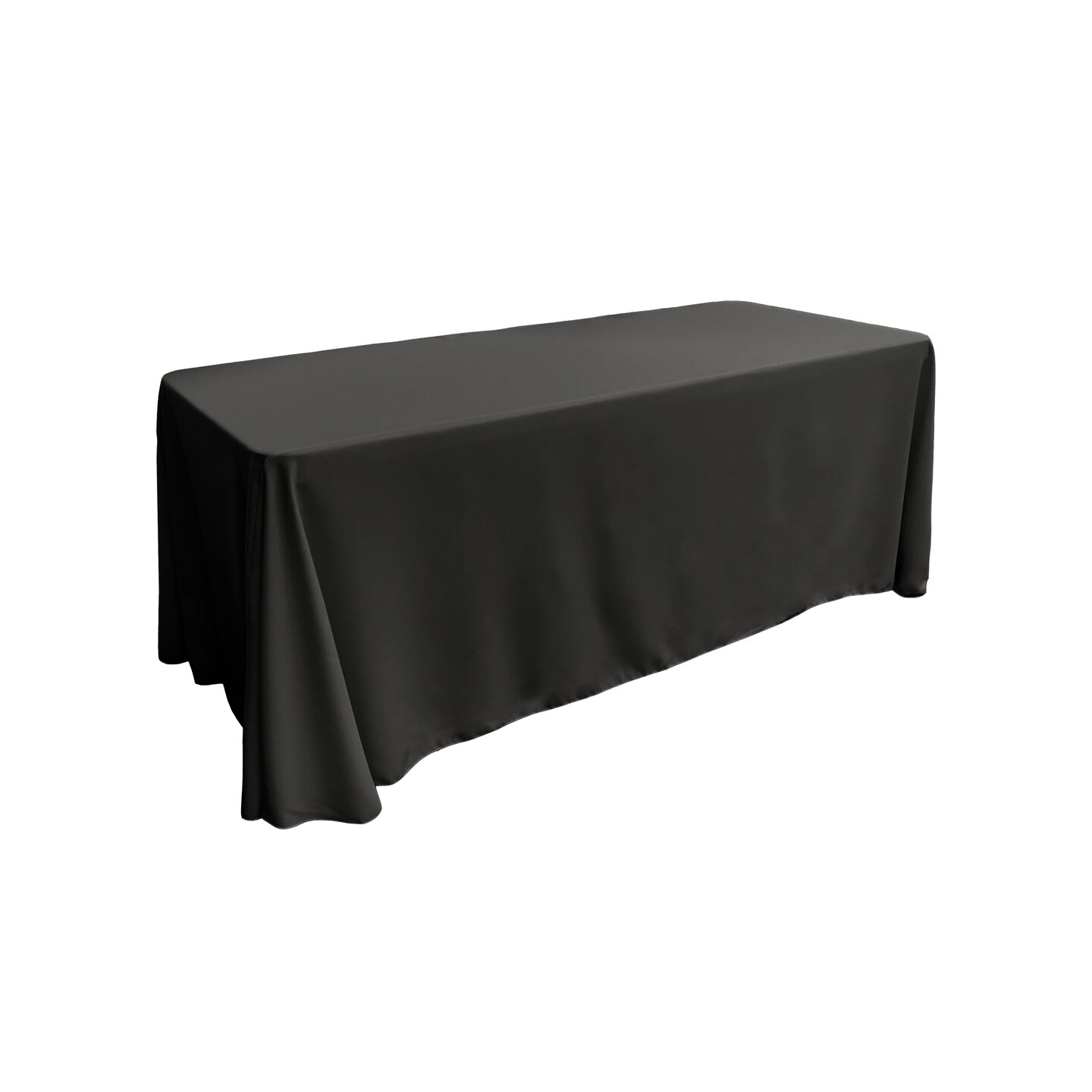 Floor Length Event Tablecloth 90x156 Poplin Cover for Buffet and Serving Tables