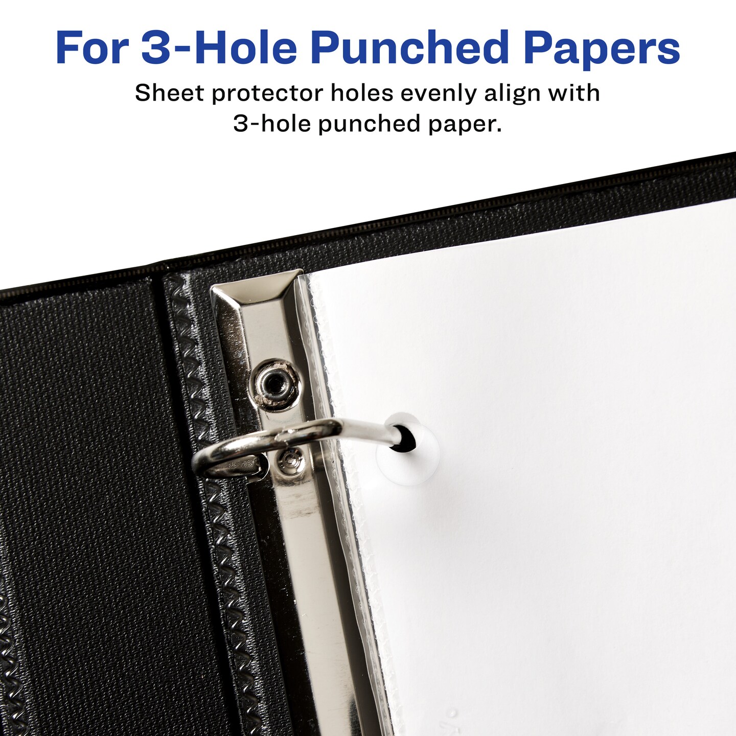 Avery Non-Glare Page-Size Sheet Protectors, Pre-Punched For Use With Tab Dividers, Top Load, 50 Document Protectors (74204)