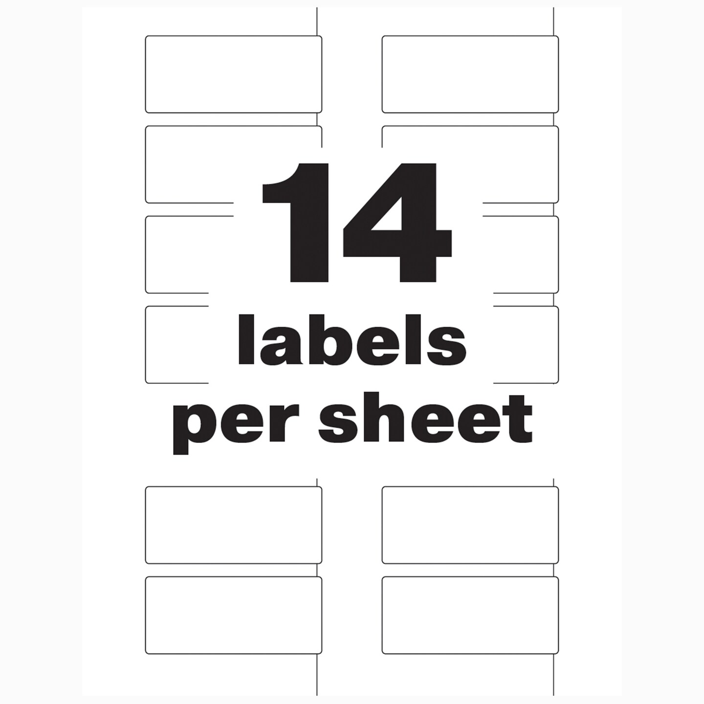 Avery White Asset Tag Labels, 1-1/4" x 2-3/4", Tamper-Evident Laser Printable Tags, 112 Waterproof Labels (60536)